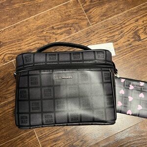 Steve Madden Black Cosmetic Bag